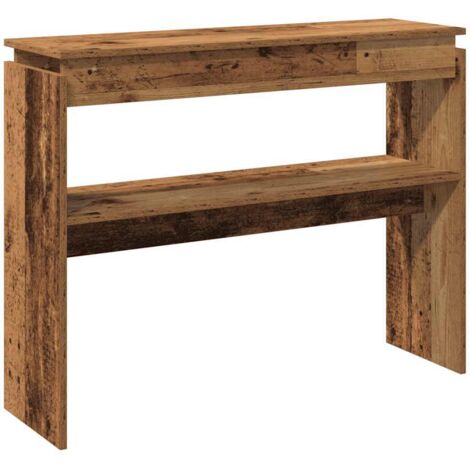 vidaXL Tavolino Consolle Legno Antico 102x30x80 cm in Truciolato