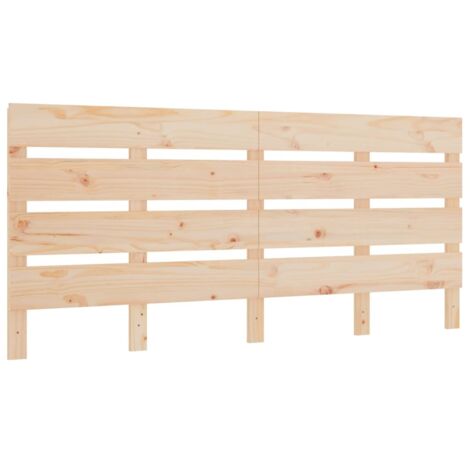 vidaXL Testiera per Letto 200x3x80 cm in Legno Massello di Pino