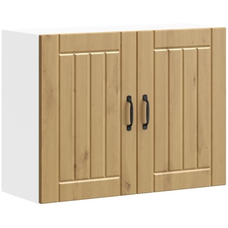 vidaXL Pensile da Cucina Lucca Rovere Artigianale in Legno Multistrato