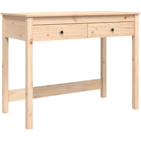 vidaXL Scrivania con Cassetti 100x50x78 cm in Legno Massello di Pino