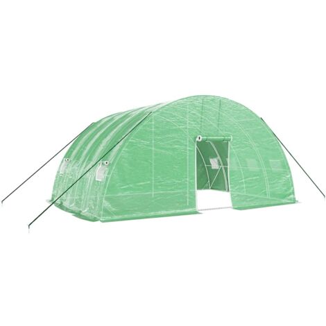 Serra con Telaio in Acciaio Verde 24 m² 6x4x2,85 m vidaXL 612243