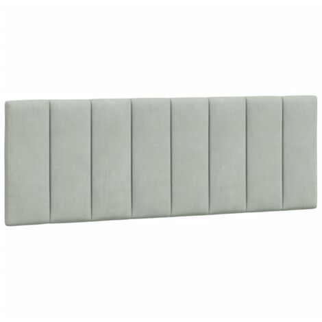 vidaXL Cuscino Testiera Hanko Grigio Chiaro 120 cm in Velluto