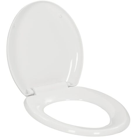 vidaXL Copriwater Ammortizzato a Sgancio Rapido Bianco