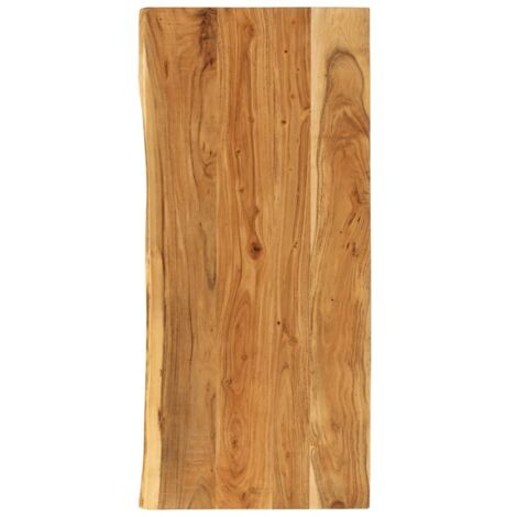 vidaXL Piano per Lavabo Bagno in Massello di Acacia 114x52x2,5 cm