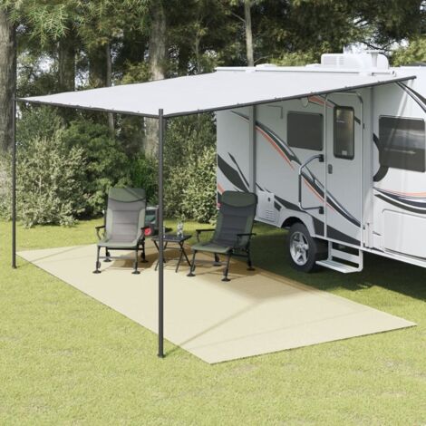 vidaXL Tappeto da Tenda Crema 5,5x2,5 m