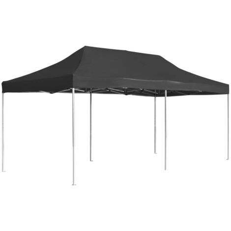 vidaXL Gazebo Professionale Pieghevole Alluminio 6x3 m Antracite
