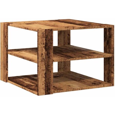 vidaXL Tavolino da Salotto Legno Vecchio 58x58x40 cm Legno Multistrato