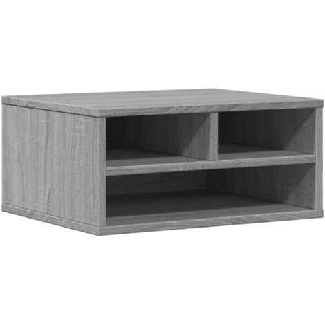 vidaXL Supporto Stampante Grigio Sonoma 49x40x22,5cm Legno Multistrato