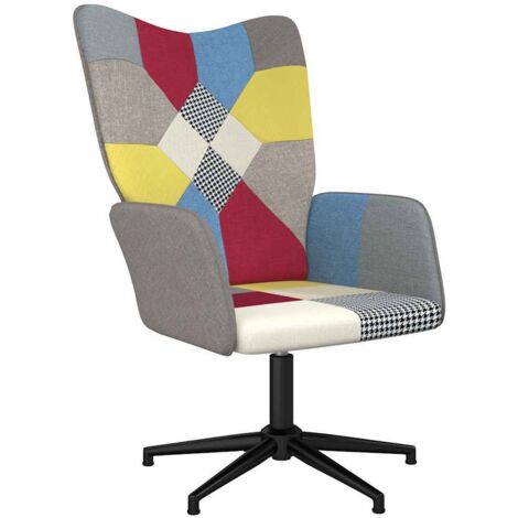 vidaXL Poltrona Relax in Tessuto Patchwork (1/5)
