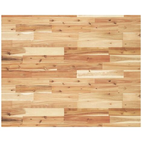 vidaXL Piano Tavolo Rettangolare 100x80x4cm Legno Massello di Acacia