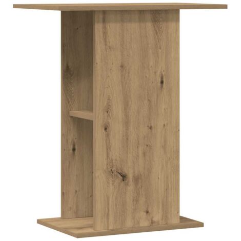 vidaXL Supporto per acquario artigianale in rovere 36x60,5x72,5 cm in legno ingegnerizzato