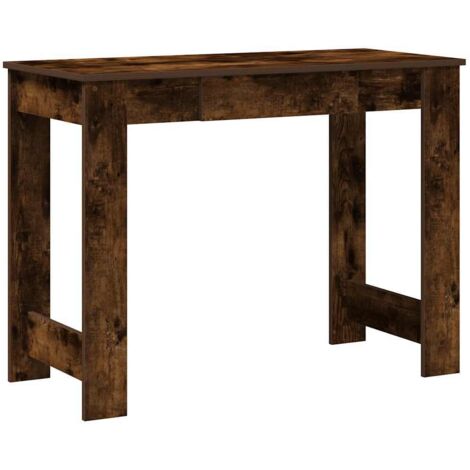 vidaXL Scrivania Rovere Fumo 100x45x75 cm in Legno Multistrato