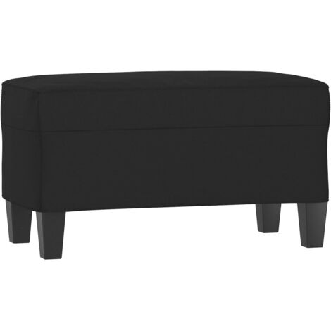 vidaXL Panca Nera 70x35x41 cm in Microfibra