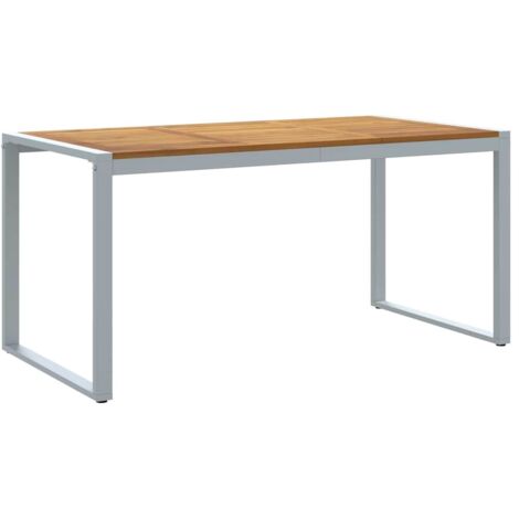vidaXL Tavolo da Pranzo da Giardino Grigio 160 x 80 x 75 cm