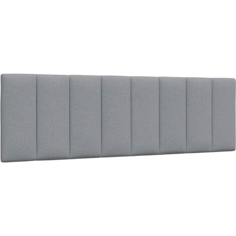 Cuscino Testiera Hanko Grigio Chiaro 160 cm in Tessuto vidaXL