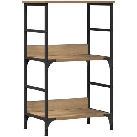 vidaXL Libreria Rovere Artigianale 50x33x82 cm Legno Multistrato