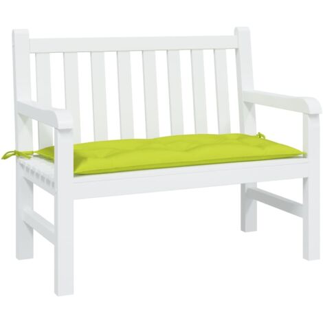 vidaXL Cuscino per Panca Verde Brillante 100x50x7 cm in Tessuto Oxford