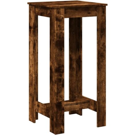 vidaXL Tavolo da Bar Rovere Fumo 51x50x103,5 cm in Legno Multistrato