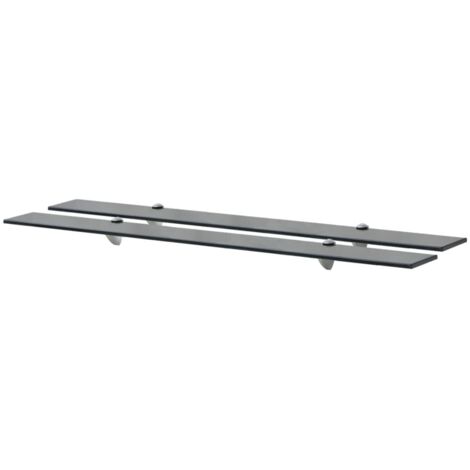 vidaXL Mensole Galleggianti 2 pz in Vetro 100x10 cm 8 mm