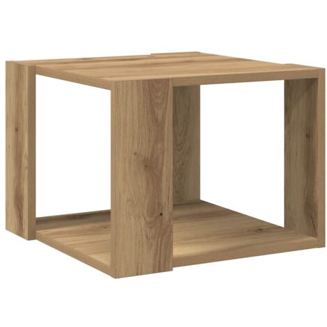 vidaXL Tavolino Salotto Rovere Artigianale 40x40x30 cm in