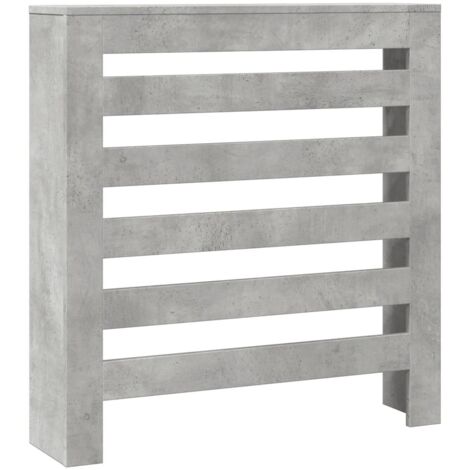 vidaXL Copertura Termosifone Grigio Cemento 78x20x82 Legno Multistrato