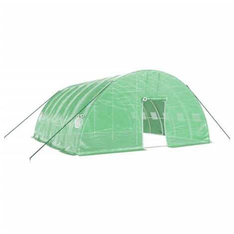 Furniture Limited - Serra con Telaio in Acciaio Verde 36 m²