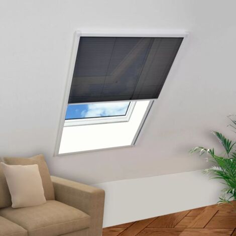 Zanzariera Plissettata per Finestre in Alluminio 60x80 cm vidaXL
