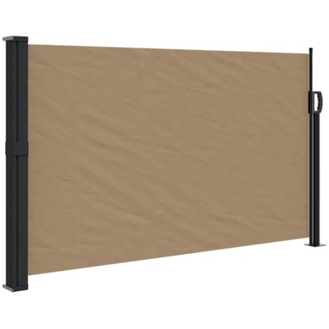 vidaXL Tenda da Sole Laterale Retrattile Tortora 120x500 cm
