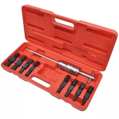 vidaXL Set Strumenti Estrattori Cuscinetti Foro Cieco 9 pz