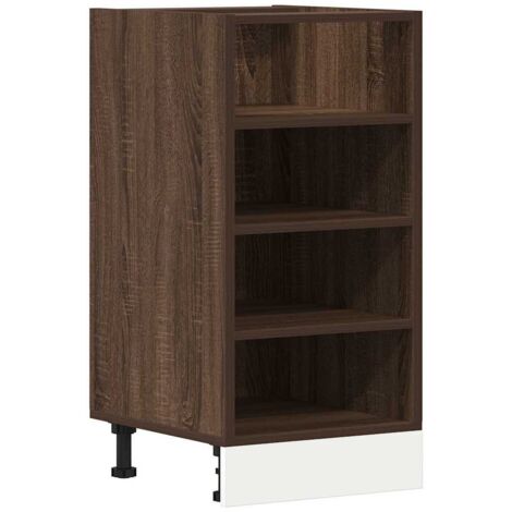 vidaXL Armadio Inferiore “Riga” Rovere Marrone 40x44,5x81,5 cm