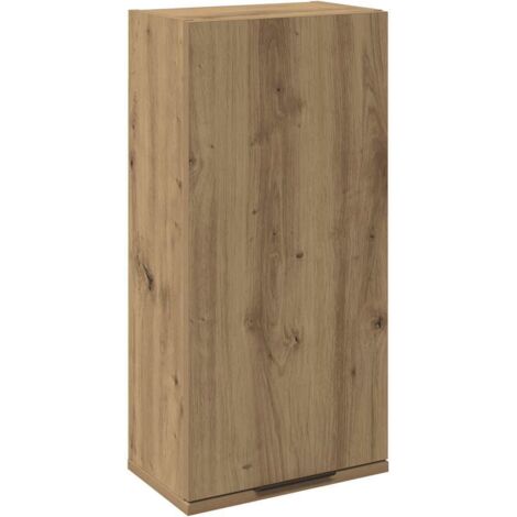 vidaXL Mobile da Bagno a Parete Rovere Artigianale 32x20x67 cm