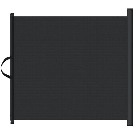 vidaXL Cancelletto Retrattile per Animali Domestici Nero 102,5x125 cm