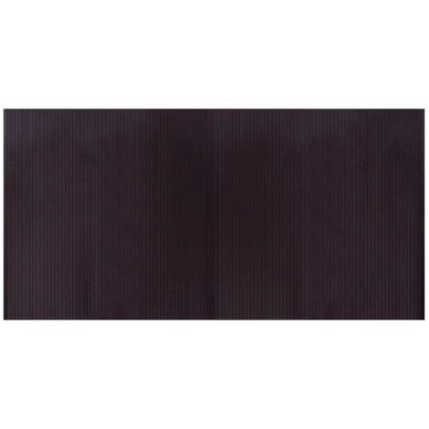 vidaXL Tappeto Rettangolare Marrone Scuro 100x200 cm in Bambù