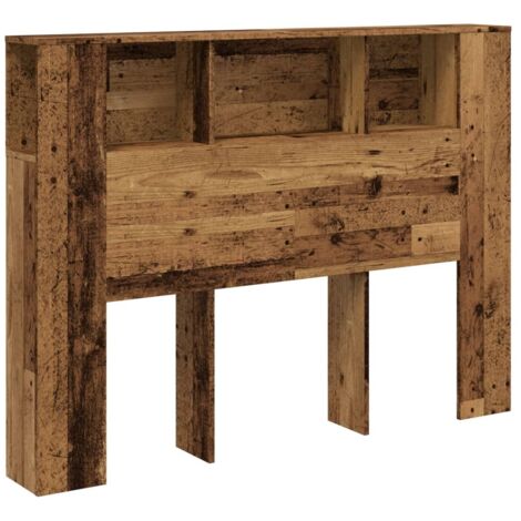 vidaXL Testiera Contenitore Legno Antico 140x18,5x102,5 cm Truciolato