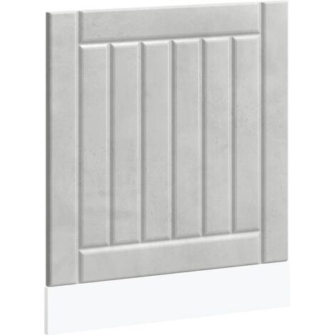 vidaXL Pannello Lavastoviglie Lucca Grigio Cemento Legno Multistrato