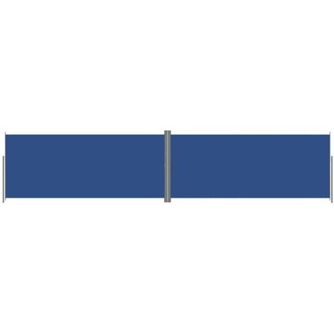 vidaXL Tenda da Sole Laterale Retrattile Blu 220x1000 cm