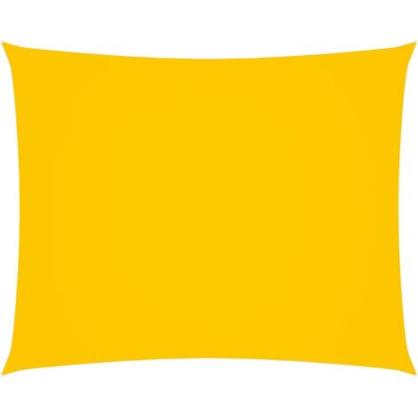 vidaXL Parasole a Vela Oxford Rettangolare 2,5x4,5 m Gialla