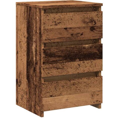 vidaXL Comodino Legno Antico 40x35x62,5 cm in Legno Multistrato