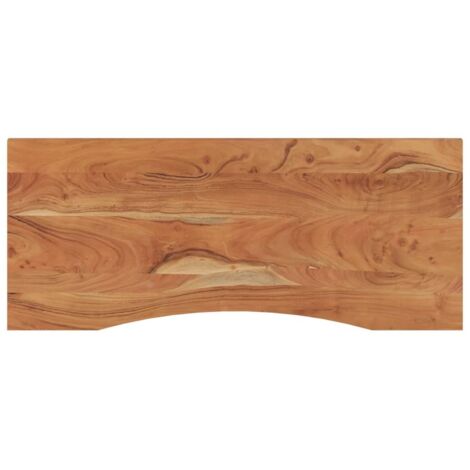 Piano Scrivania 120x50x2,5cm Rettangolare Legno Massello Acacia vidaXL