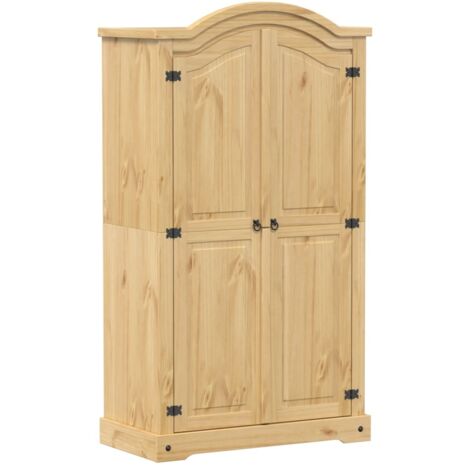 vidaXL Armadio Corona 102x52x186 cm in Legno Massello di Pino
