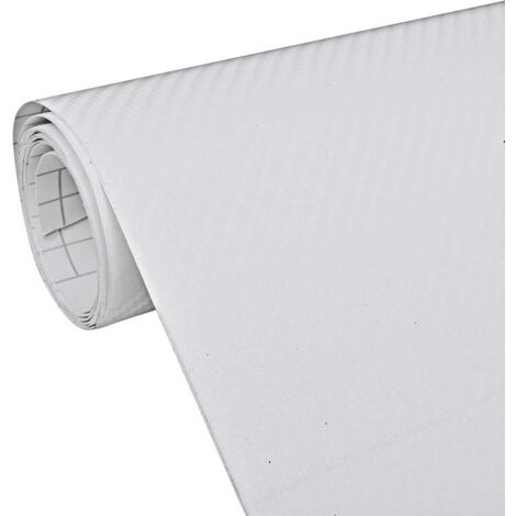 vidaXL Pellicole per Auto 2 pz 3D Bianco 100x150 cm