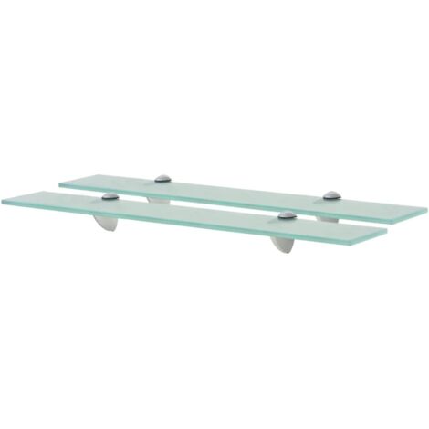 vidaXL Mensole Galleggianti 2 pz in Vetro 60x20 cm 8 mm