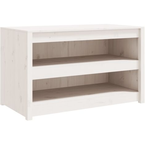 vidaXL Mobile da Cucina da Esterno MEPPEL Bianco 106x55x64 cm Legno Massello di Pino