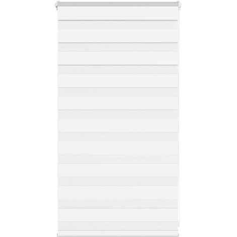 vidaXL Tenda a Rullo Zebra Larghezza Tessuto 75,9 cm Poliestere