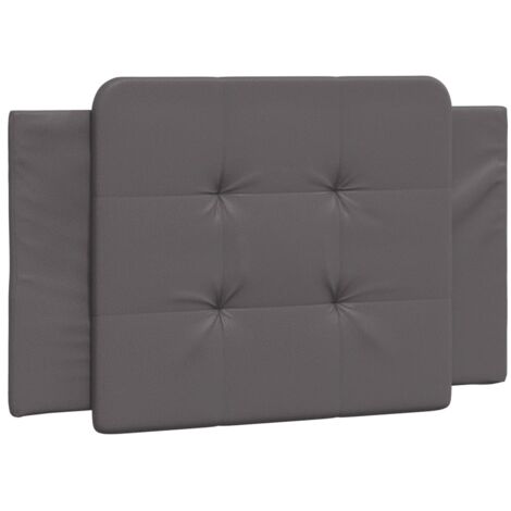 vidaXL Cuscino Testiera Zadar Grigio 80 cm in Similpelle