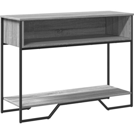 vidaXL Tavolo Consolle Grigio Sonoma 100x35x74,5 cm in Truciolato (1/5)