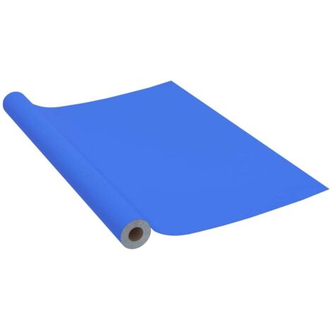 vidaXL Pellicola Autoadesiva per Mobili Blu Lucido 500x90 cm in PVC