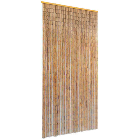 vidaXL Tenda Antimosche per Porte in Bambù 90x220 cm