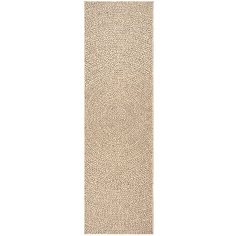 vidaXL Tappeto ZIZUR 80x250 cm Aspetto Iuta per Interni ed Esterni
