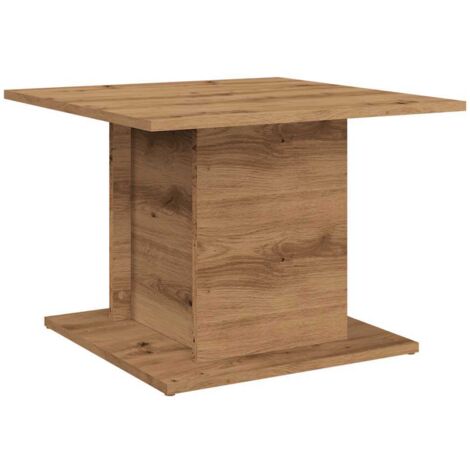 vidaXL Tavolino Salotto Rovere Artigianale 55,5x55,5x40 cm Truciolato